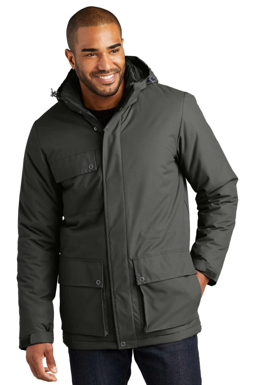 Men's Excursion Parka J599 - Lightweight Water-Resistant Winter Jacket with Hood for Outdoor Activities