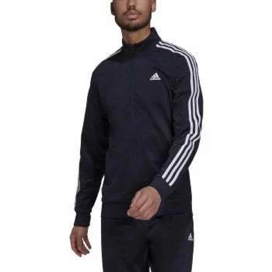 Adidas Men's 3-Stripes Regular Fit Tricot Warm-Up Track Jacket