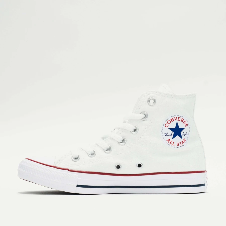 Converse Chuck Taylor All Star High Top Sneakers in Optic White - Classic White Canvas High Top Shoes