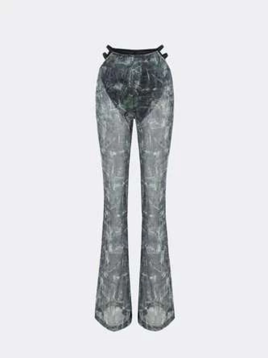 Kollyy Gray High-Waisted Bottom Pants for Women - Comfortable Stretch Fit Casual Trousers