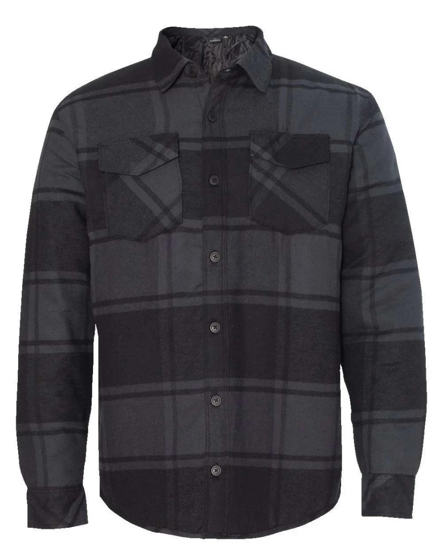 Quilted Flannel Jacket for Men - Warm and Stylish Burnside Design for Outdoor Comfort