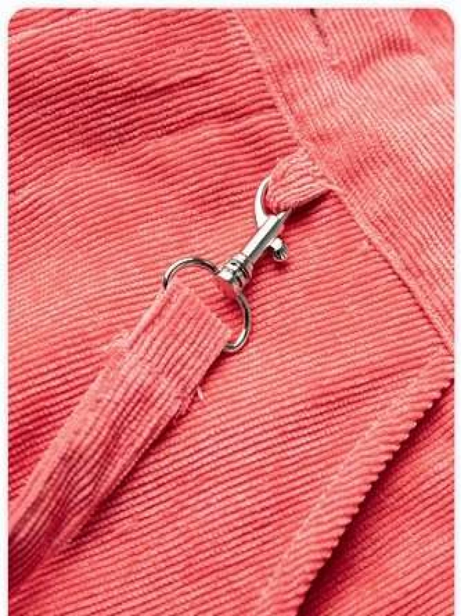 Kollyy Pink Street Cargo Pants with Pockets for Women