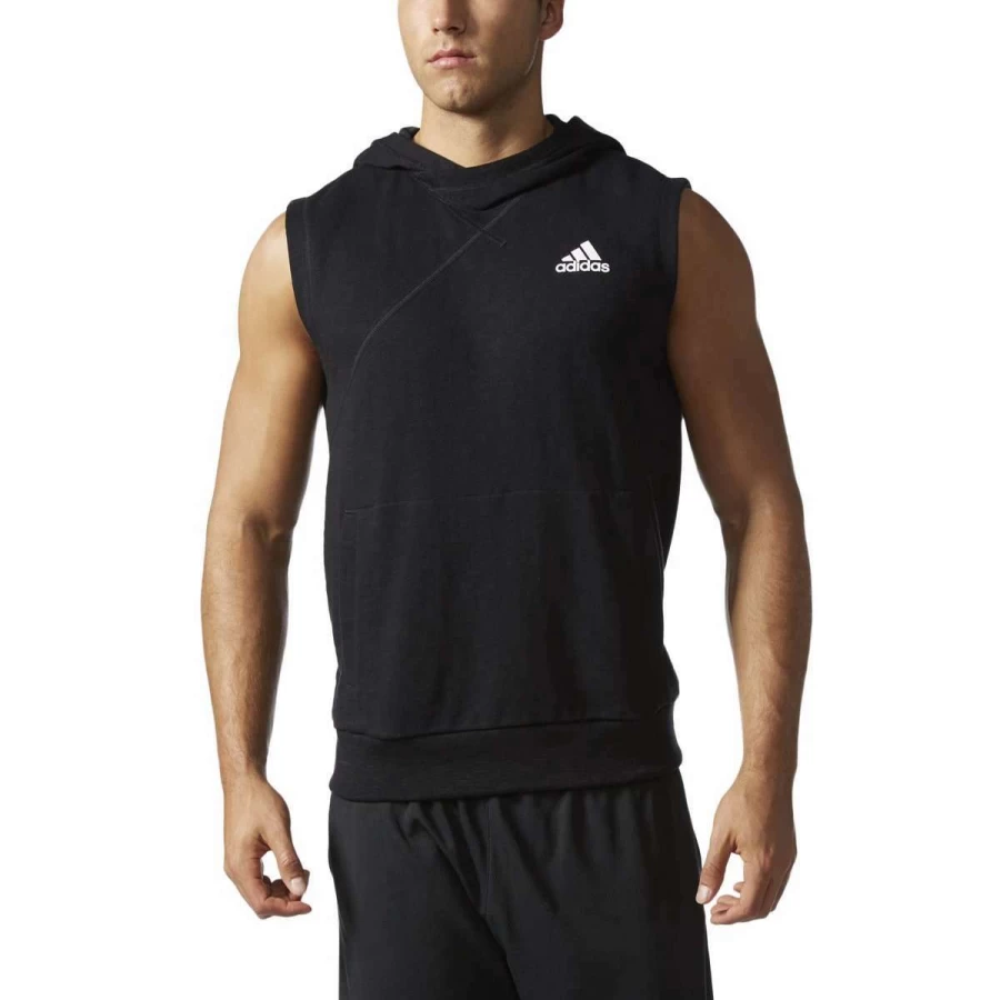 Adidas Men's Cross Up Sleeveless Basketball Hoodie - Performance Athletic Top