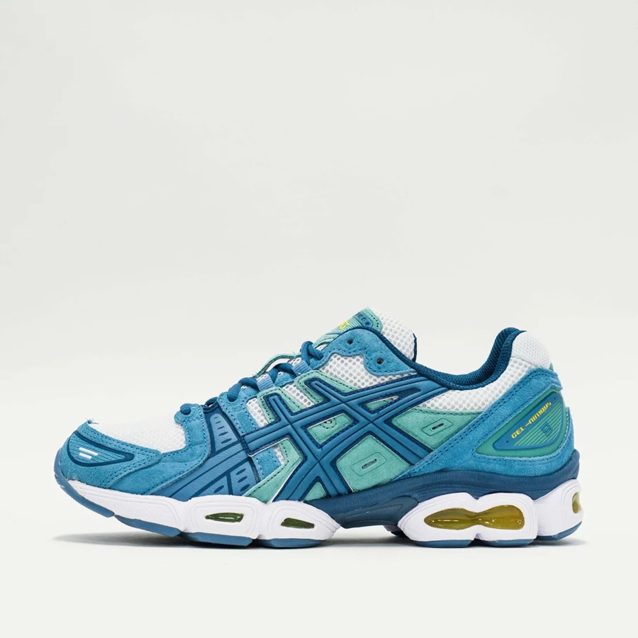 ASICS Gel-Nimbus 9 Running Shoes - White/Grey Floss - Cushioned Performance Sneakers for Men/Women