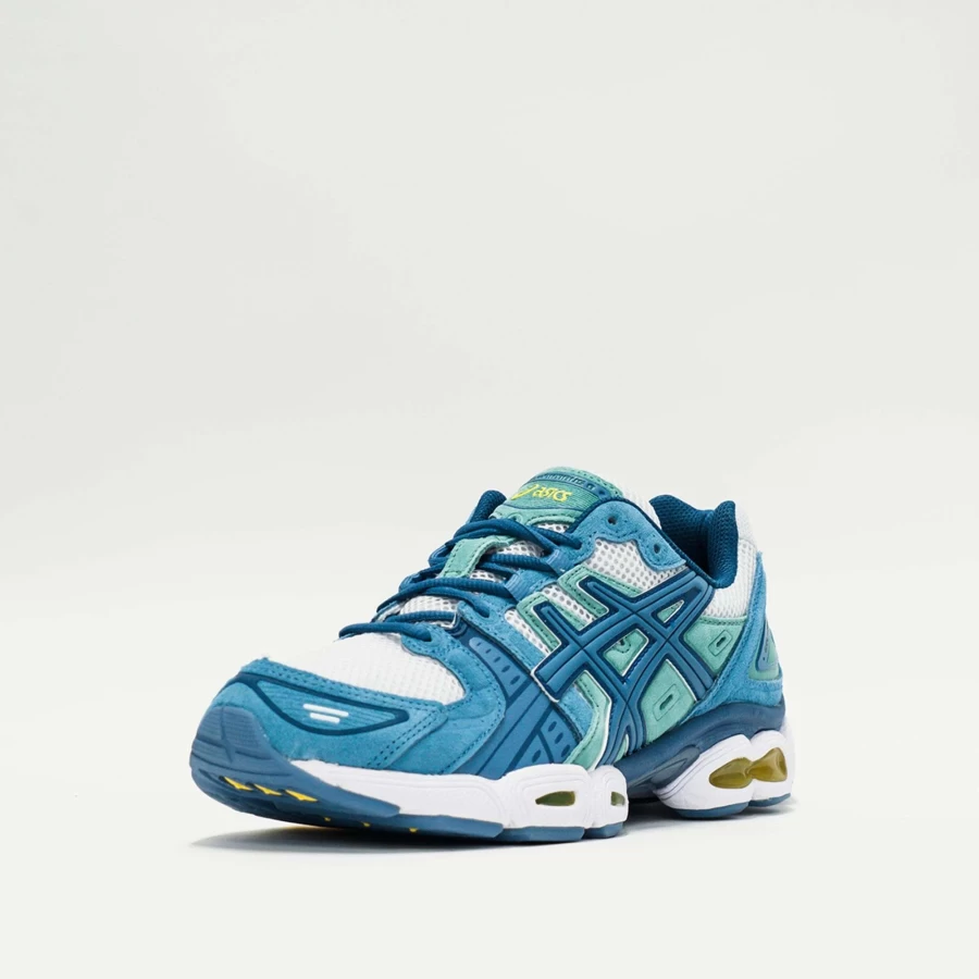ASICS Gel-Nimbus 9 Running Shoes - White/Grey Floss - Cushioned Performance Sneakers for Men/Women