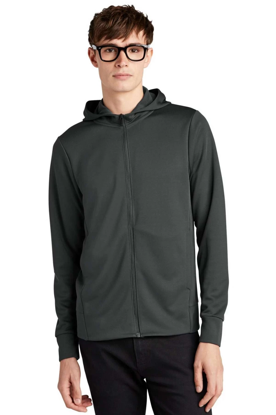 Premium Double-Knit Full-Zip Hoodie for Men & Women – Mercer & Mettle MM3002 Cozy Fleece Jacket
