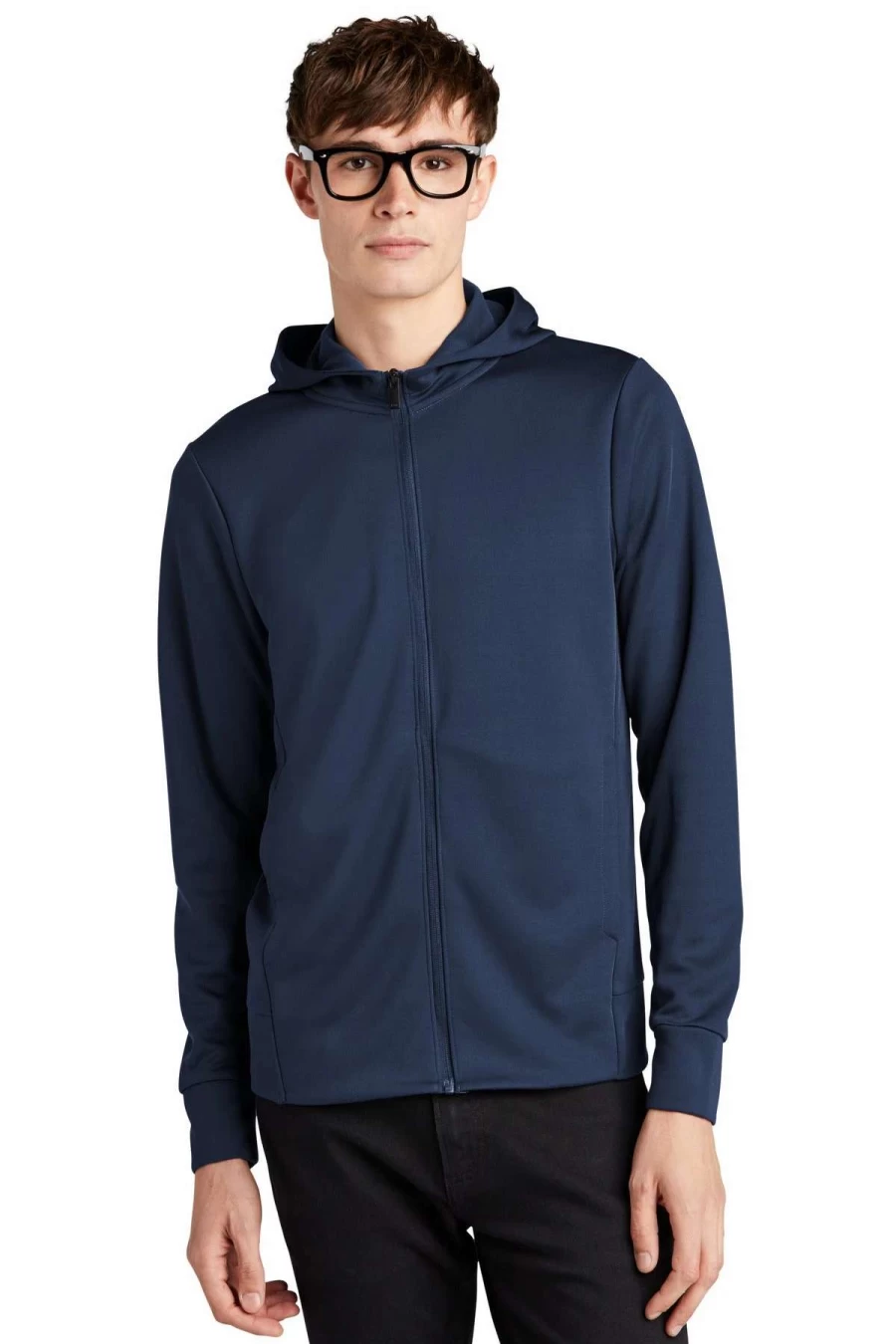 Premium Double-Knit Full-Zip Hoodie for Men & Women – Mercer & Mettle MM3002 Cozy Fleece Jacket
