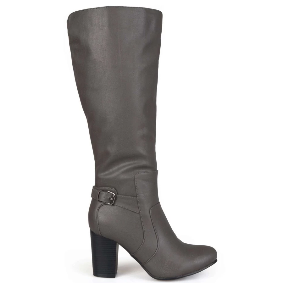 "Journee Collection Carver Wide Calf Boots for Women – Comfortable Wide Fit Fashion Boots"