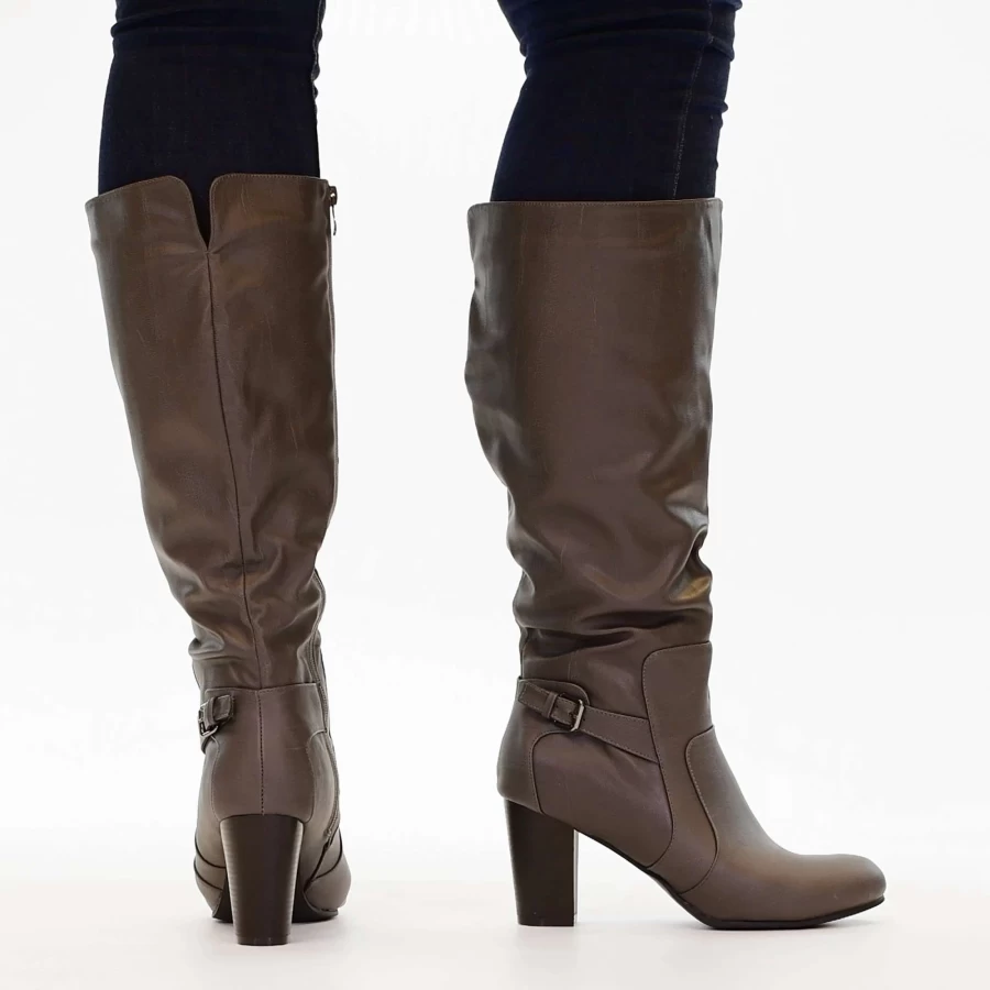 "Journee Collection Carver Wide Calf Boots for Women – Comfortable Wide Fit Fashion Boots"