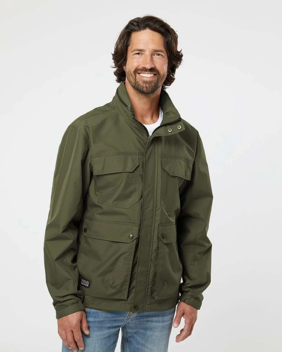 Men's Water-Resistant Field Jacket with Lightweight Insulation for Outdoor Activities