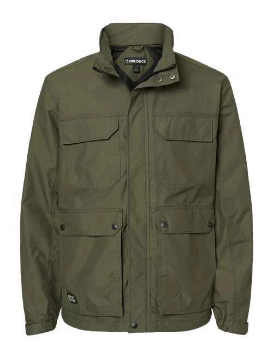 Men's Water-Resistant Field Jacket with Lightweight Insulation for Outdoor Activities