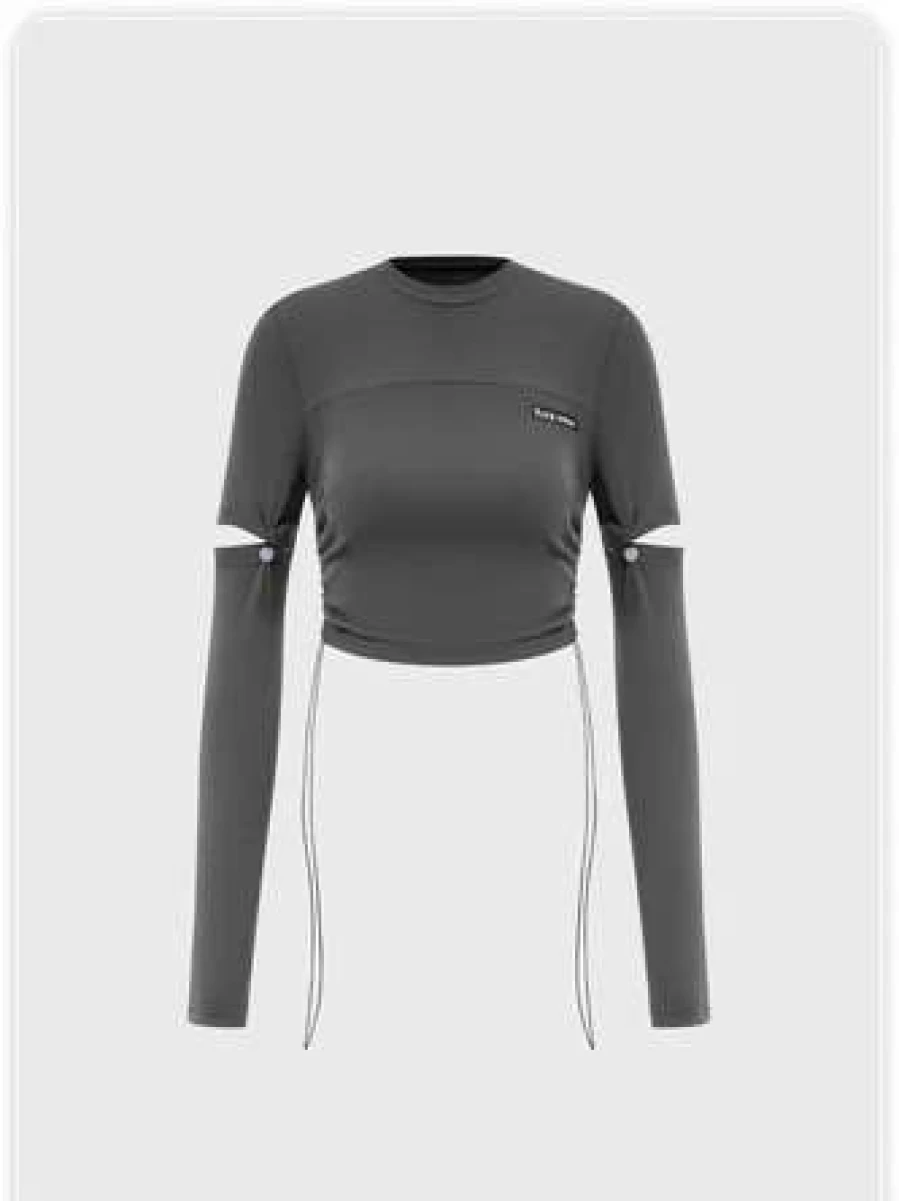 Kollyy Casual Gray T-Shirt for Women - Soft Comfortable Basic Tee
