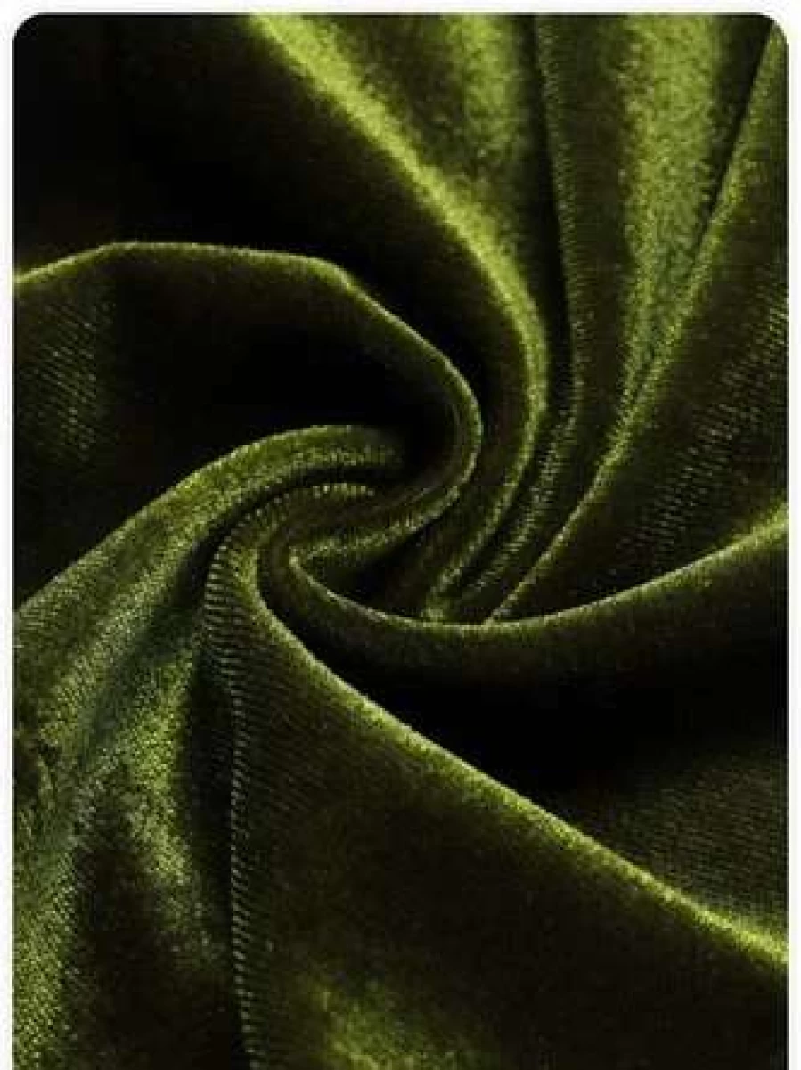 "Kollyy Velvet Olive Green School Pants - Comfortable Basic Bottoms for Back to School"