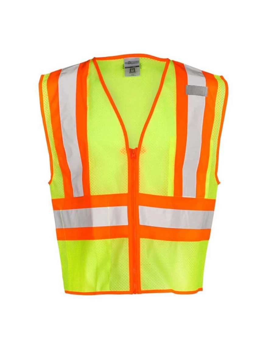 Ultra-Cool High-Visibility Contrast Mesh Safety Vest for Enhanced Visibility