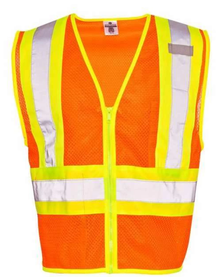 Ultra-Cool High-Visibility Contrast Mesh Safety Vest for Enhanced Visibility
