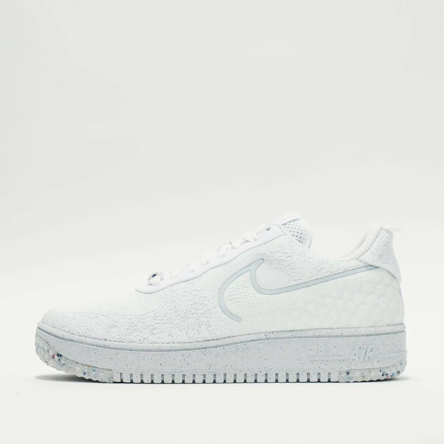 Nike Air Force 1 Crater Flyknit Next Nature Summit White Platinum Tint Sustainable Sneakers