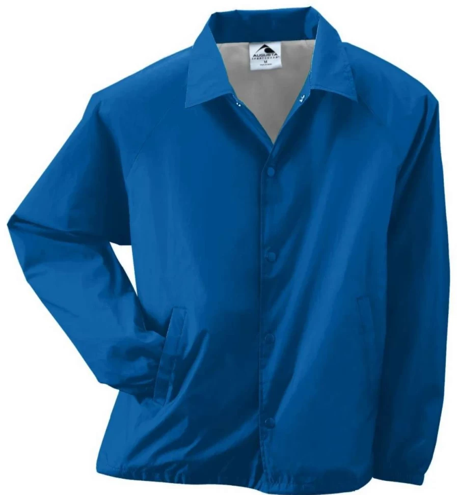 Augusta Men's Lightweight Nylon Coach Jacket with Lining for Sports & Casual Wear