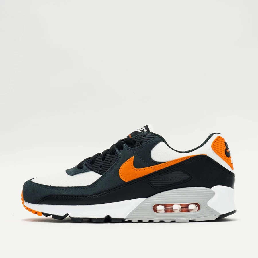 Nike Air Max 90 White Starfish Black Retro Running Shoes Men's Women's Classic Cushioned Sneakers