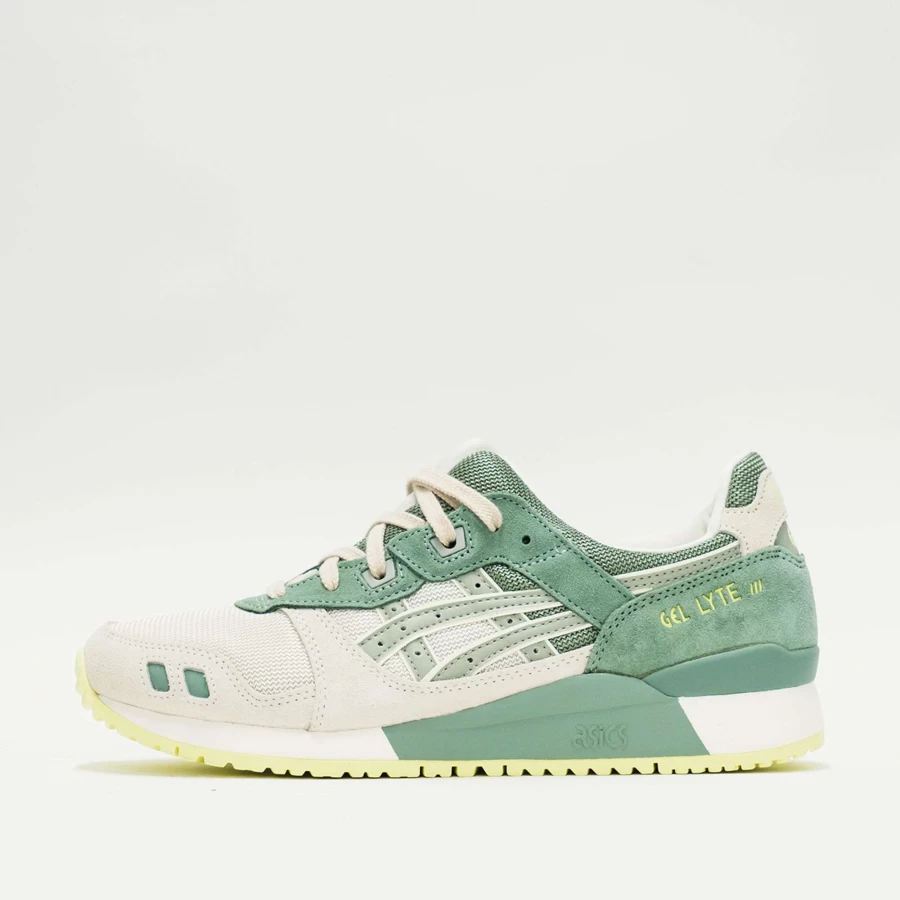 ASICS Gel-Lyte III OG Retro Running Shoes - Cream/Olive Grey