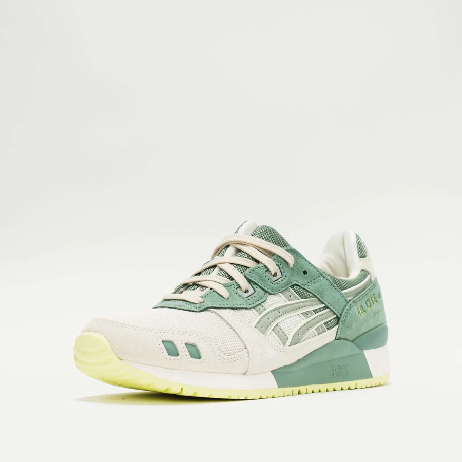 ASICS Gel-Lyte III OG Retro Running Shoes - Cream/Olive Grey