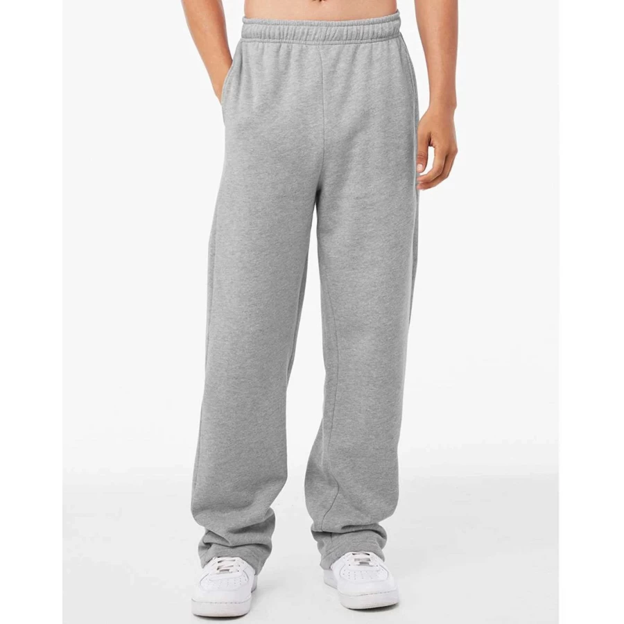 Unisex Sponge Fleece Sweatpants Straight Leg Comfortable Lounge Pants