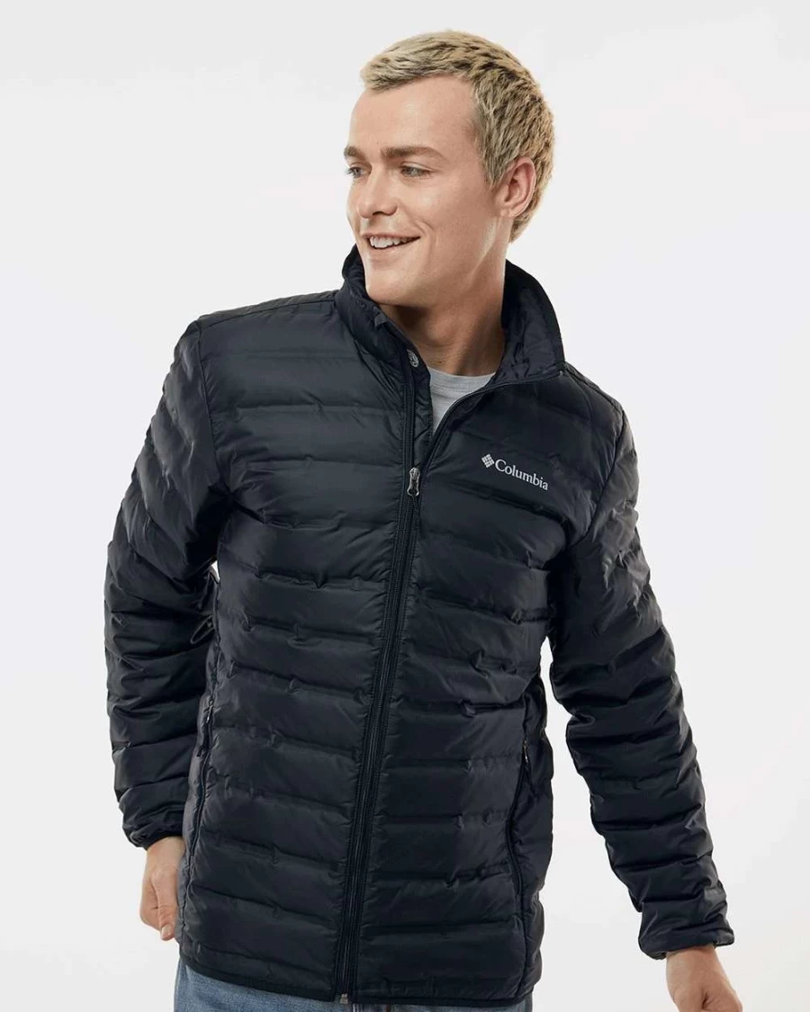 Columbia Men's Lake Down Jacket - Black Winter Coat for Cold Weather