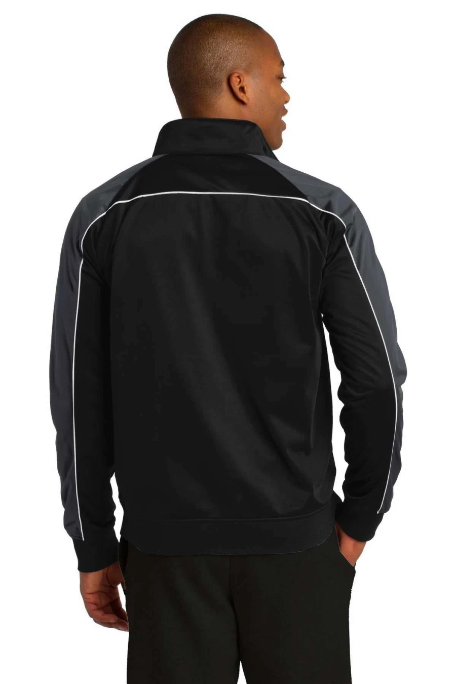 Men's Lightweight Performance Track Jacket - Moisture Wicking Running Jacket with Breathable Mesh Lining