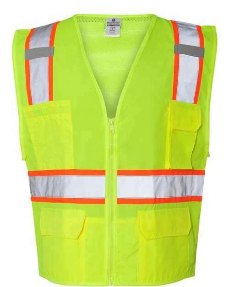 Men's Cooling Work Vest with Solid Front & Breathable Mesh Back for Maximum Comfort