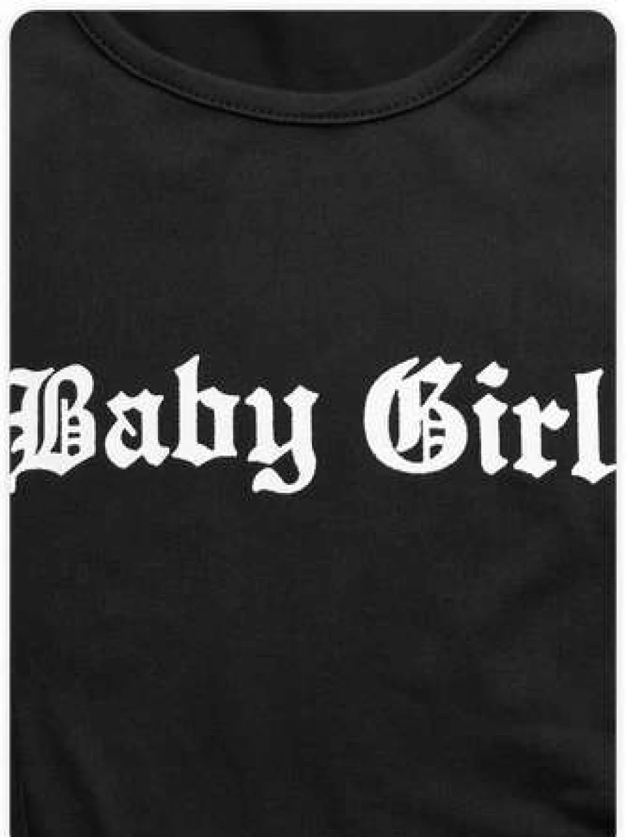 "Kollyy Black Street Style Cut Out T-Shirt for Women"