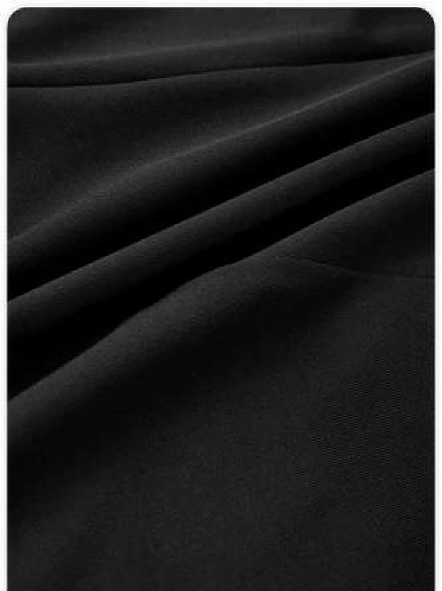 Kollyy Black High-Waisted Street Style Cut Out Detail Pants