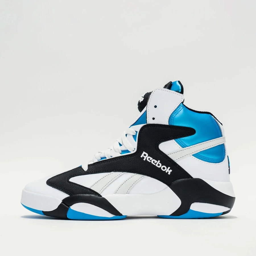 Reebok Shaq Attaq Basketball Shoes Men's Ftwr White Core Black Azure Retro Sneakers