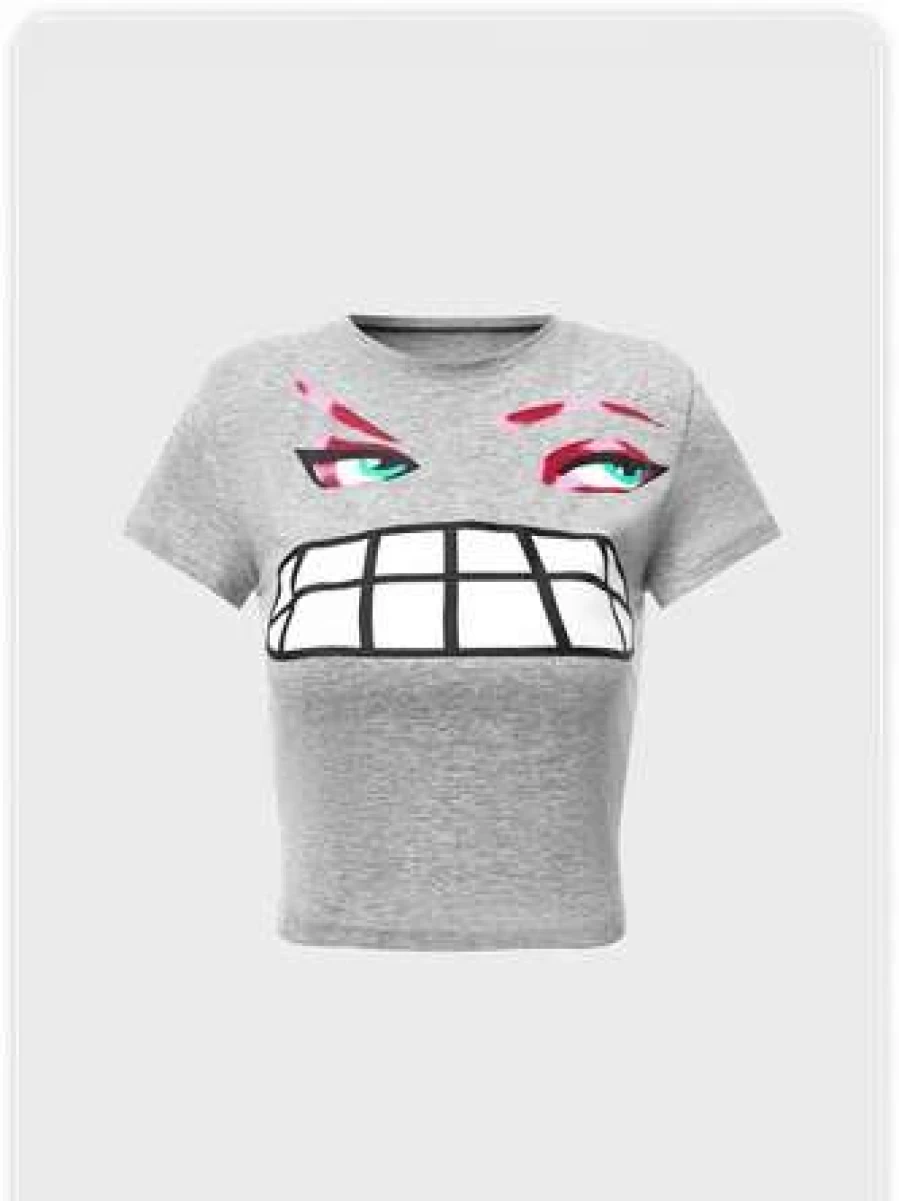 "Kollyy Street Gray Top T-Shirt for Men and Women - Comfortable Casual Wear"