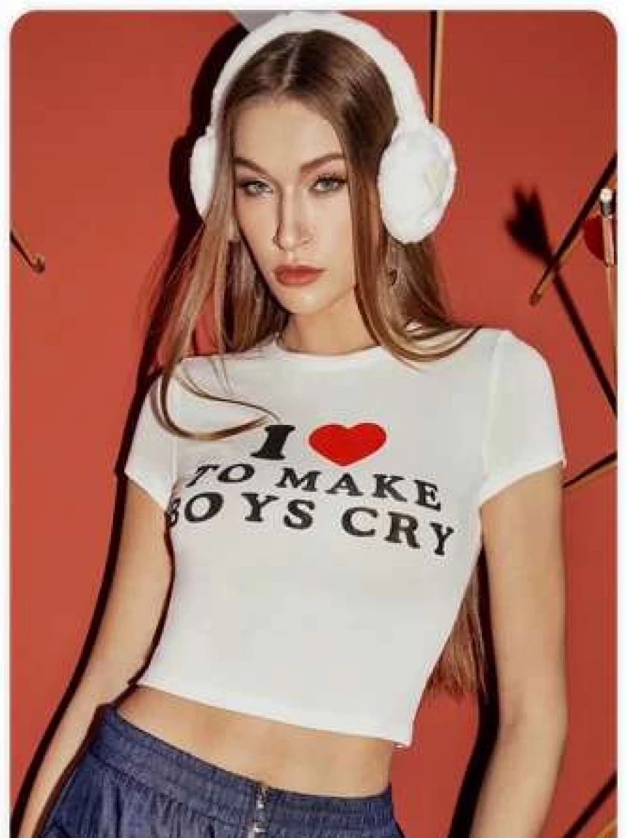 "Kollyy Street Style Letter Print Casual T-Shirt for Men and Women"
