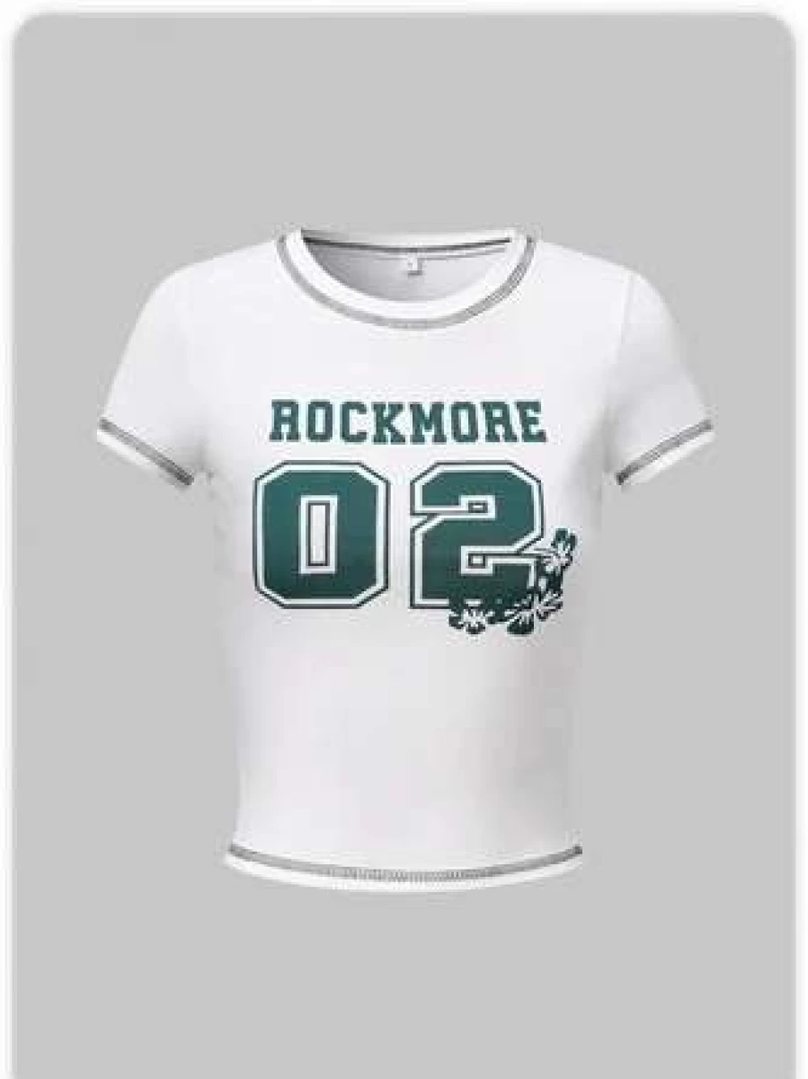 Vintage White Top T-Shirt for Women - Classic Retro Style Comfort Fit