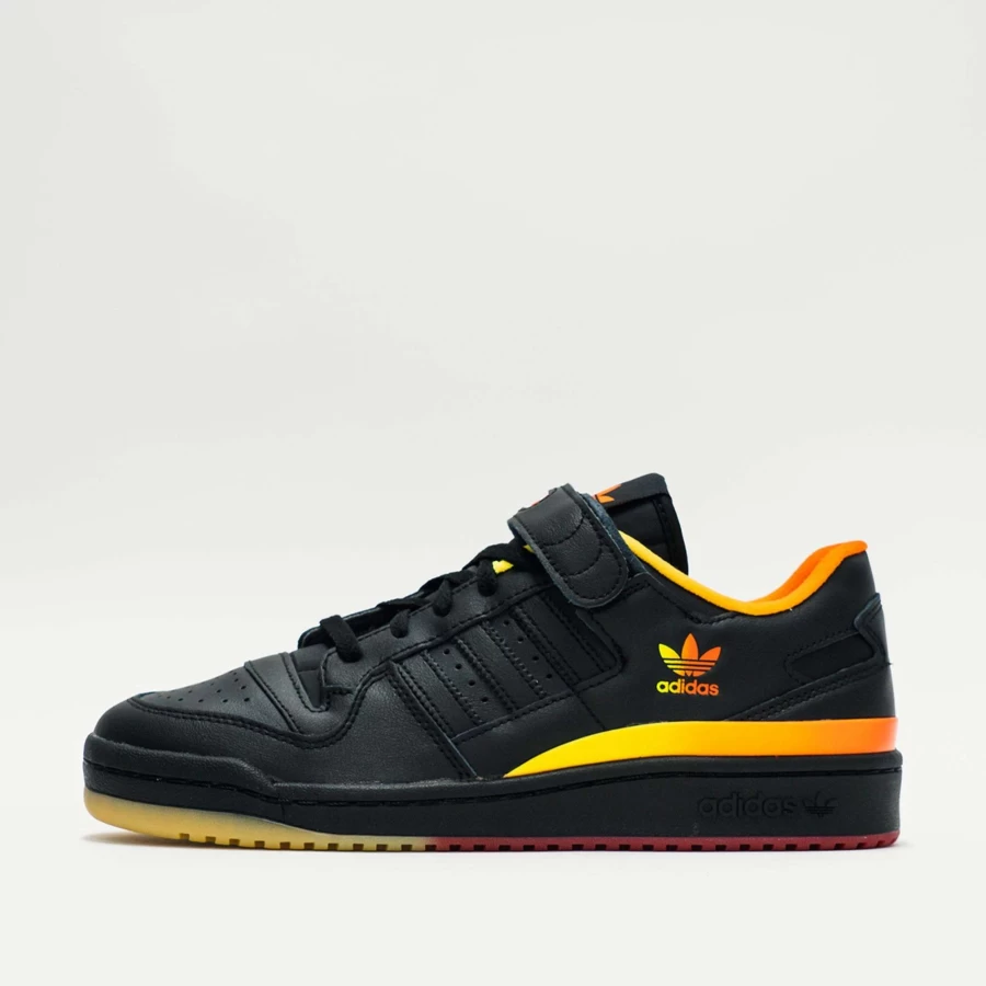 Adidas Forum Low Core Black Men's Sneakers - Classic Black & White Shoes