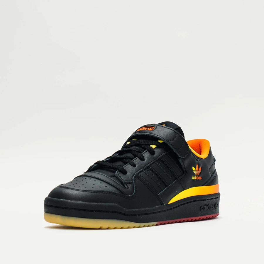 Adidas Forum Low Core Black Men's Sneakers - Classic Black & White Shoes
