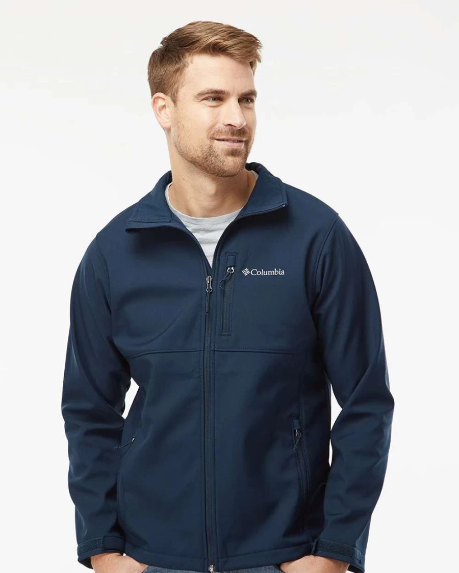 Columbia Men's Ascender Softshell Jacket - Lightweight Water-Resistant Outdoor Windbreaker for Hiking & Camping