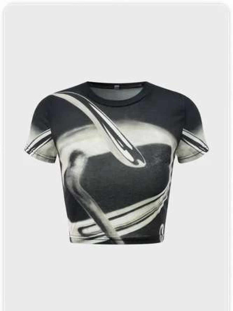 Kollyy Vintage Black Retro Style T-Shirt for Men and Women