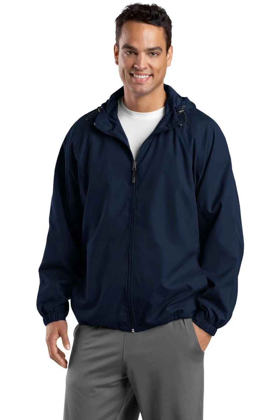 Men's Tall Hooded Raglan Jacket for Sports & Outdoor Activities – Lightweight & Comfortable