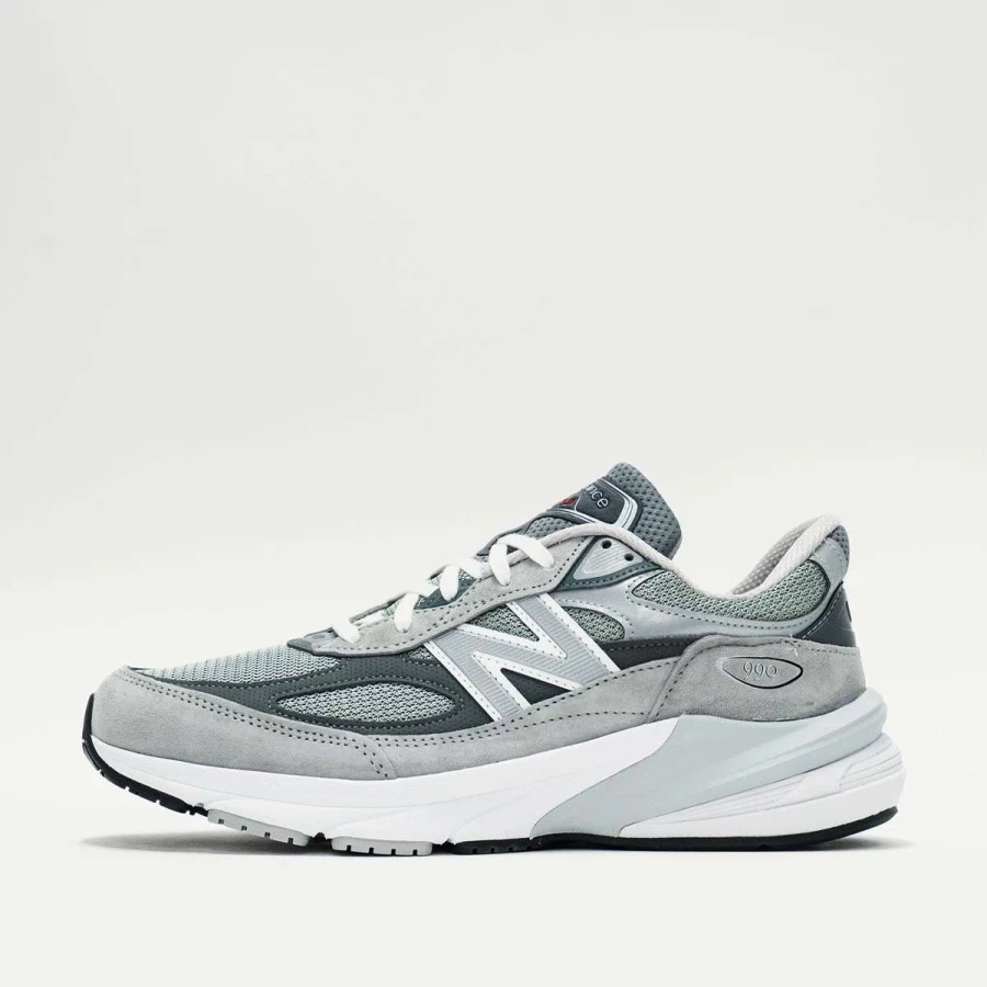 New Balance 990V6 Running Shoes for Men - Grey Comfortable Athletic Sneakers