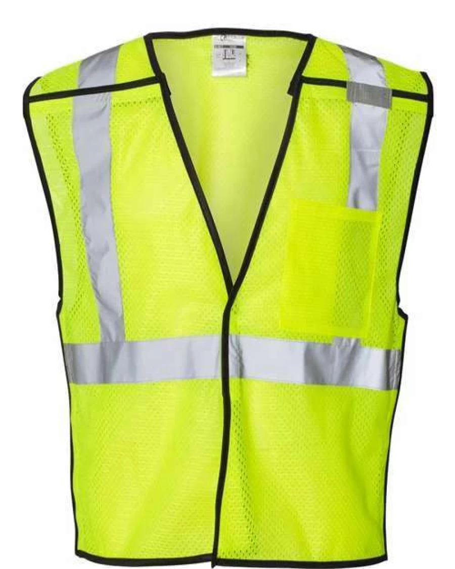 Kishigo Men's Safety Breakaway Vest with Single Pocket - Reflective Work Vest for High Visibility