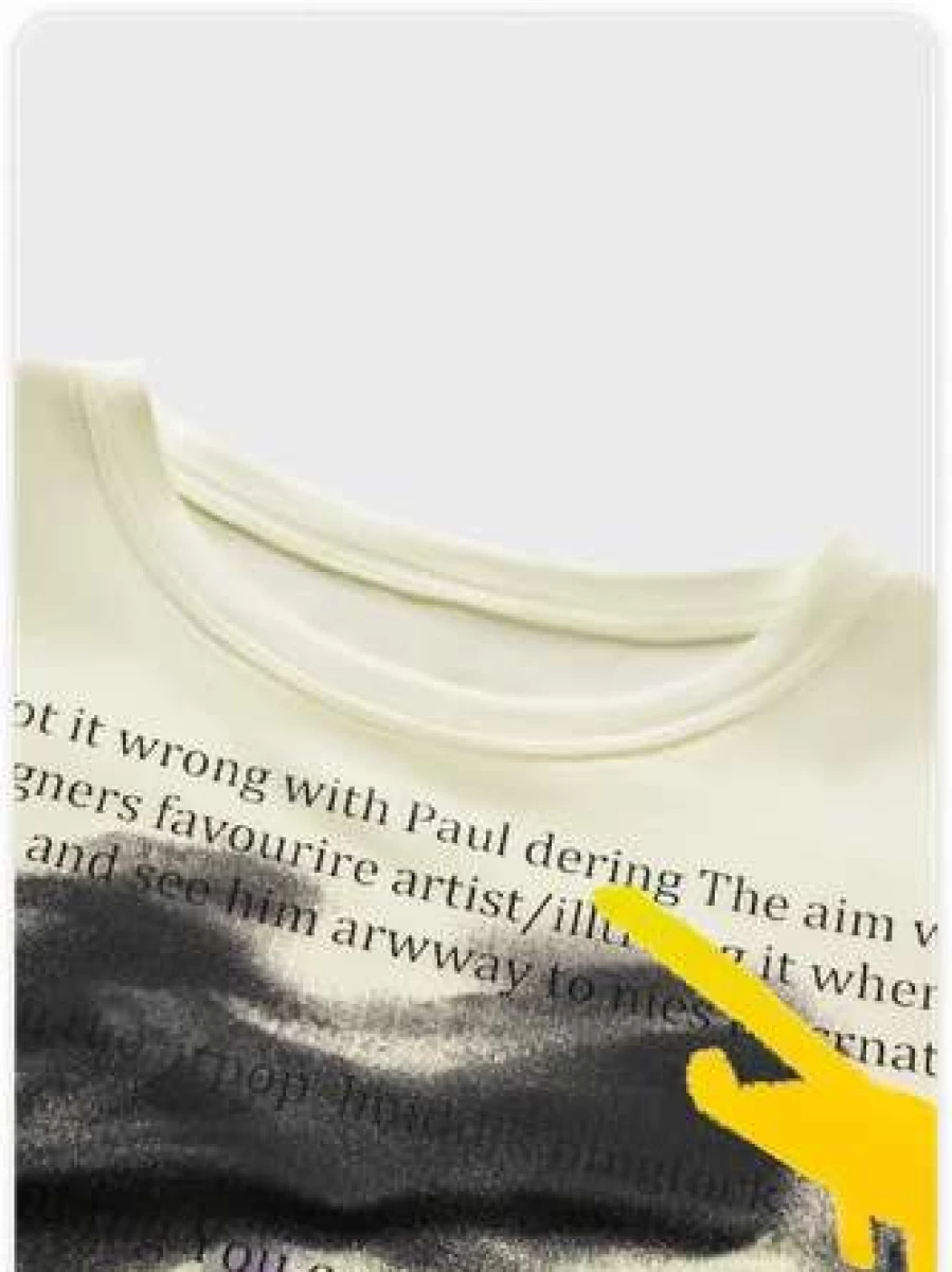 Y2K Vintage White Graphic T-Shirt for Men and Women