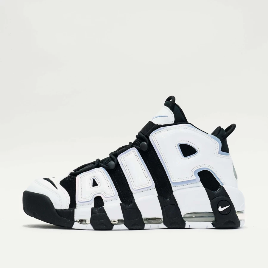 Nike Air More Uptempo '96 Retro Basketball Shoes - Black, White, Multi-Color (1996 OG Style)