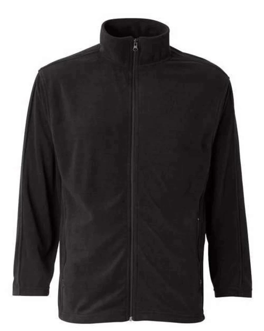 Men's Lightweight Microfleece Full-Zip Jacket - Warm Winter Pullover with Front Pockets
