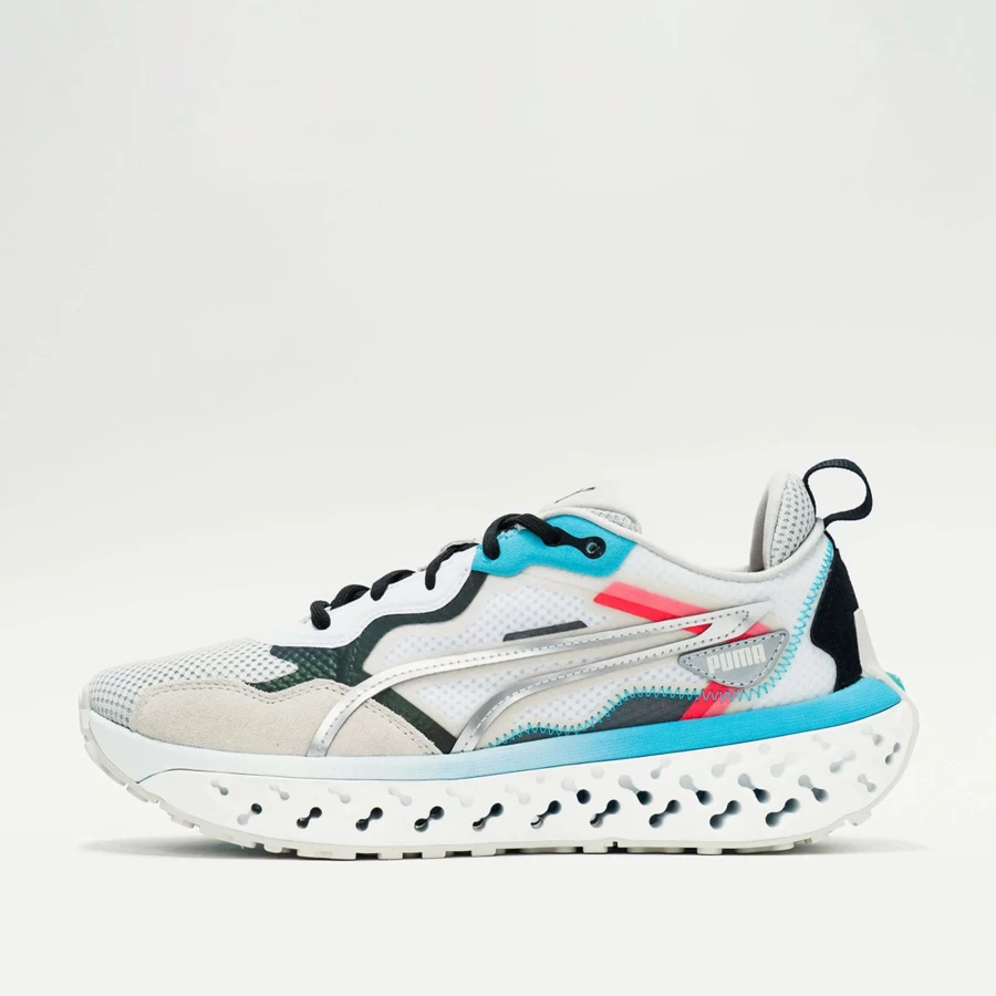 Puma Xetic Sculpt Beyond Running Shoes - Glacier Gray/Blue Atoll - Lightweight Cushioned Sneakers