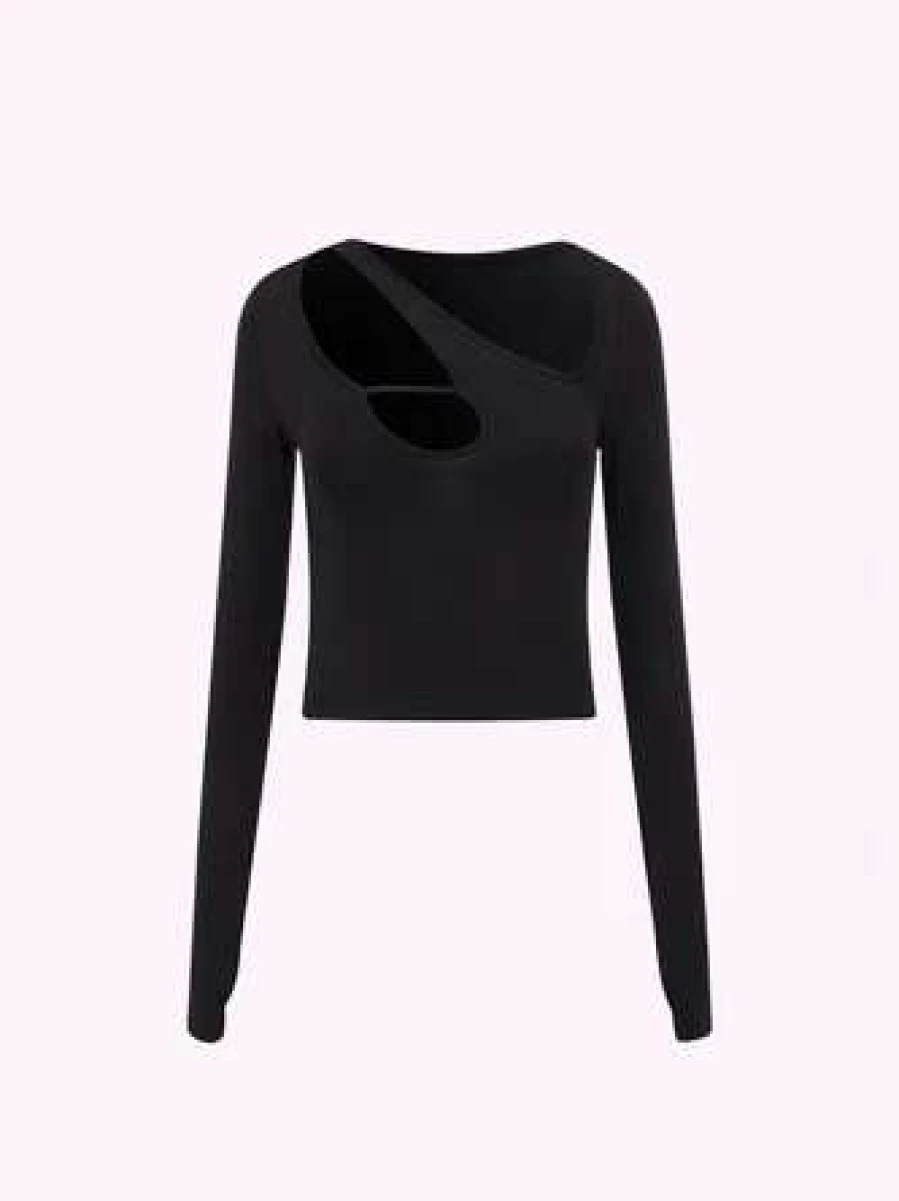 "Kollyy Black Casual T-Shirt for Women - Comfortable Everyday Basic Top"