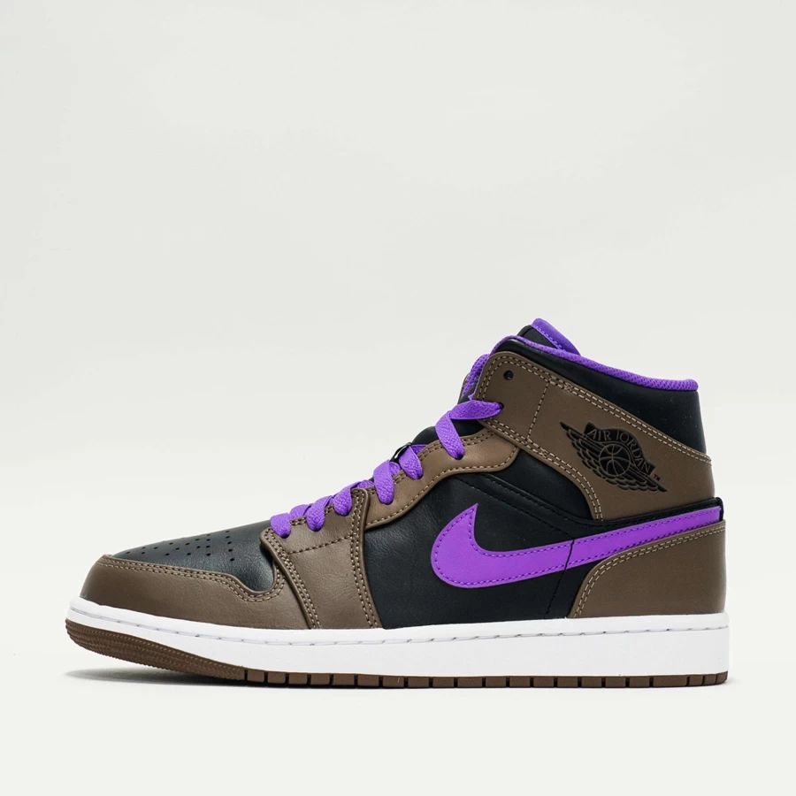 Nike Jordan 1 Mid SE 'Palomino Wild Berry White' Men's Basketball Shoes