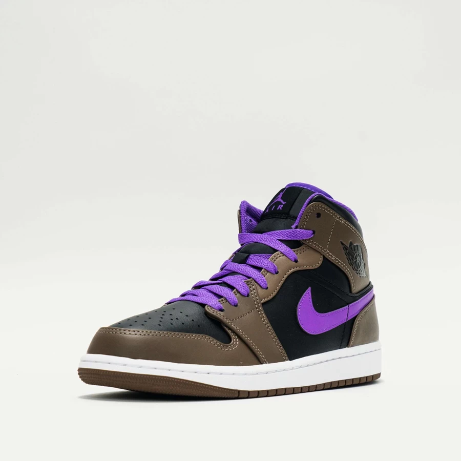 Nike Jordan 1 Mid SE 'Palomino Wild Berry White' Men's Basketball Shoes