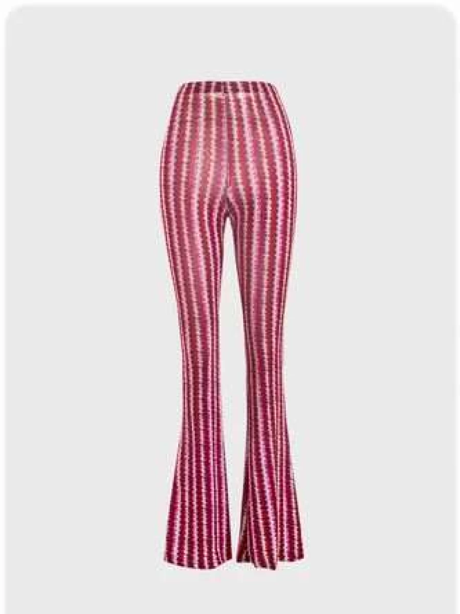 Kollyy Women's Casual Red Pants - Comfortable Lounge Bottoms for Everyday Wear