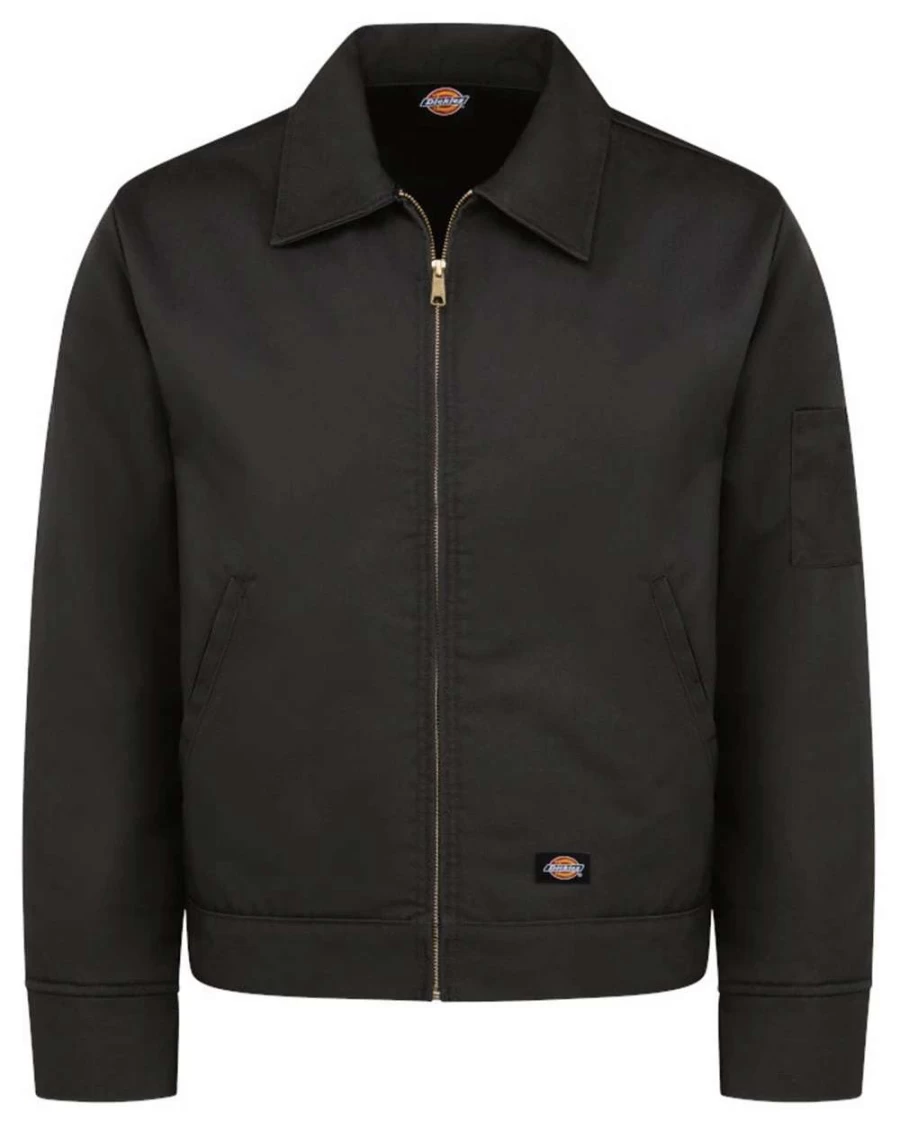 Dickies Men's Dark Navy Insulated Work Jacket - Durable Industrial Winter Coat